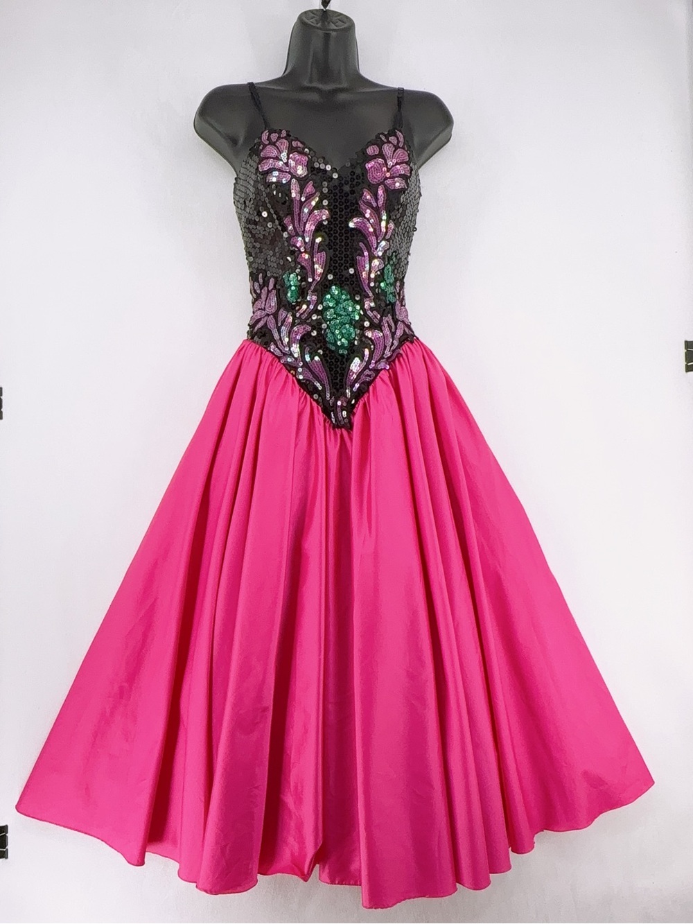 Vtg 80s Jewel Tone Ballerina Formal/ Sequin Tutu Bodice / Nieman Marcus  size 6